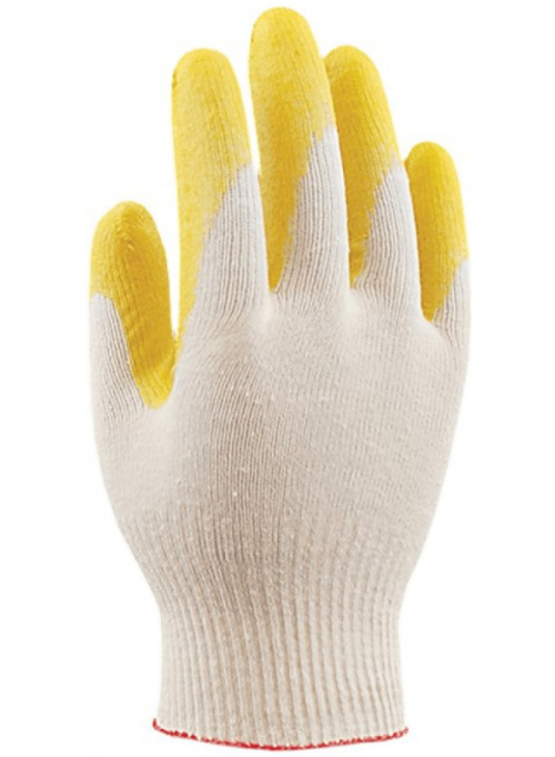 Перчатки хб одинарный латексный облив